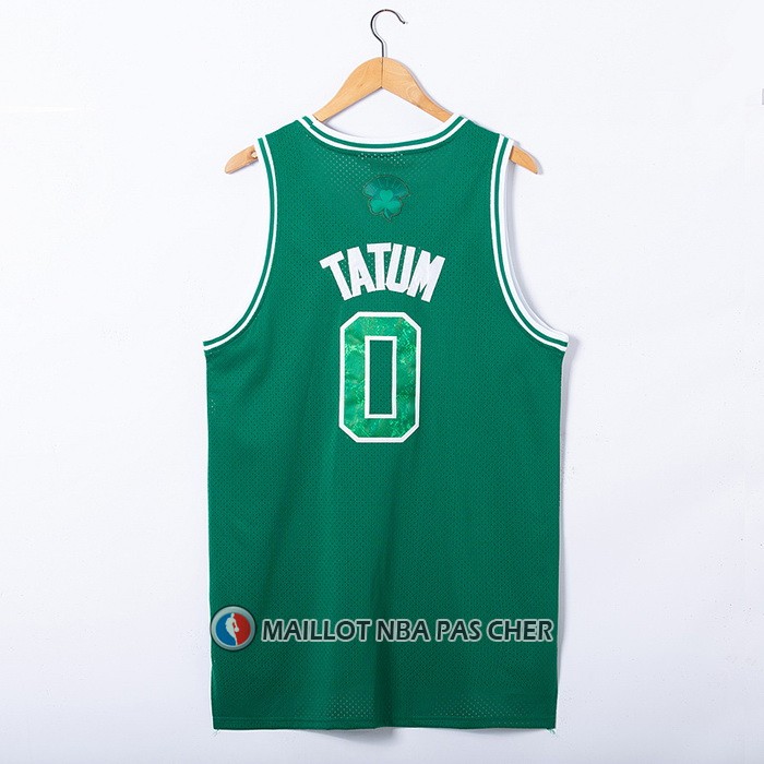 Maillot Boston Celtics Jayson Tatum NO 0 Snakeskin Hardwood Classics 2021 Vert